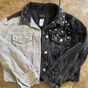 Girls corduroy bling stylish jacket